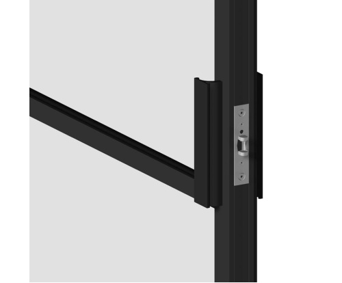 porte 40 noire avec poignes de tirage noires sections horizontales 585484012