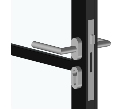 porte 66 noire avec bquille inox 416265540