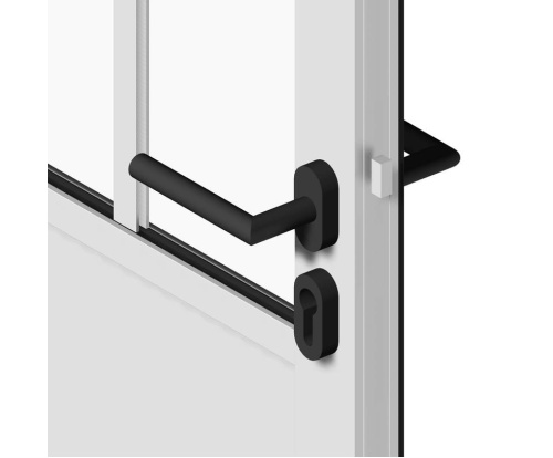 porte blanche avec bquille noire 1170043022