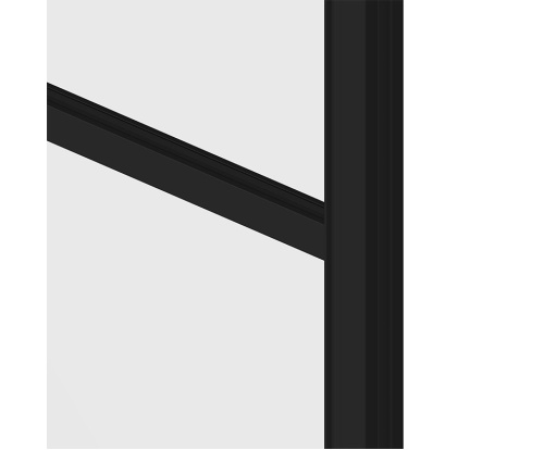 porte noire 3 verres horizontaux avec joint de ct noir et joint de vitrage noir 1769110257