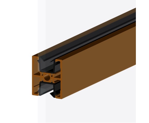 porte verres horizontaux noyer avec joints de vitrage noir 94184555