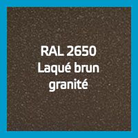 Laqué brun RAL 2650 granité