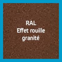 effet rouille RAL granité