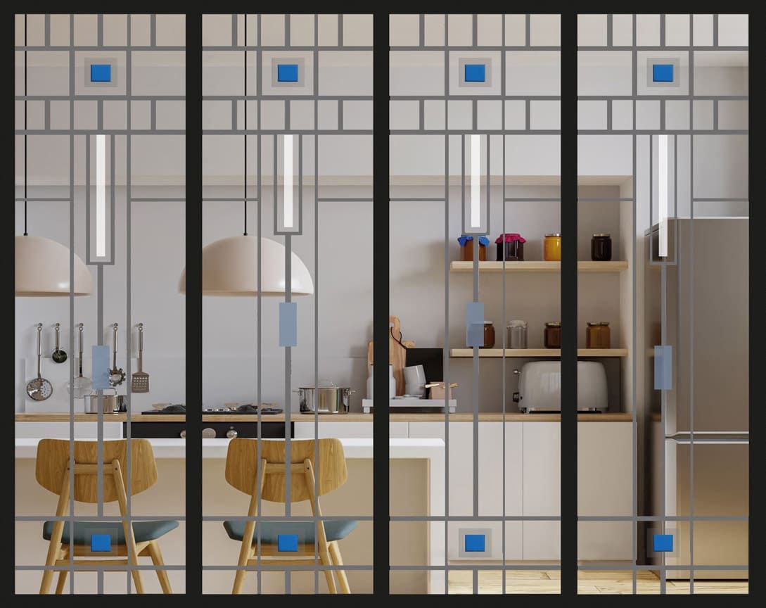 Verre Artiste 4 mm décor Hudson