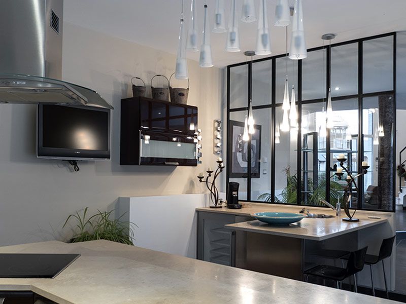 Verrière avec traverse haute